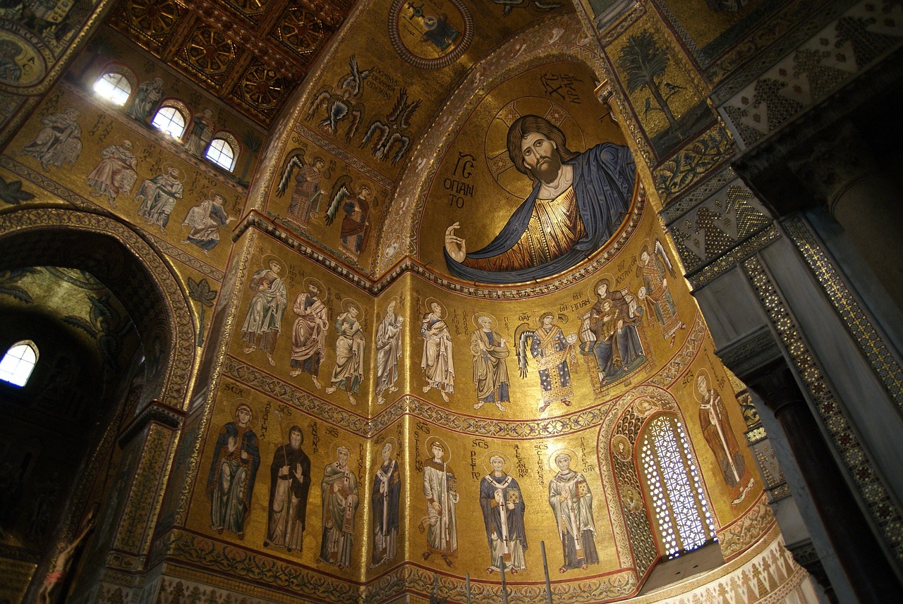 Cristo Pantocr&aacute;tor (1185) Bas&iacute;lica de Monreale, Sicilia.